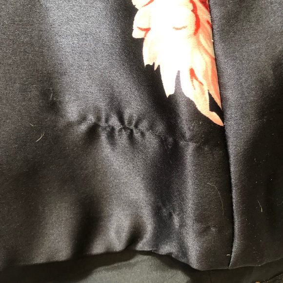 Black Fiori di Zucca A-line dress with bold flower print - Picture 3 of 6